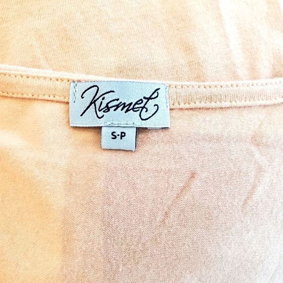 Beautiful Lace-Front, Solid Back and Sleeves, Office Casual S/S Top, Stretchy - Picture 7 of 10